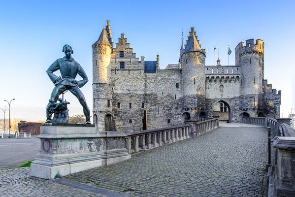 National Maritime Museum The Steen in Antwerp, Belgium. Copyright littlewormy
